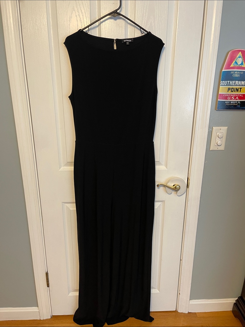 Express Women's Black Sleeveless Jumpsuit